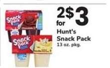 Hunt's Snack Pack