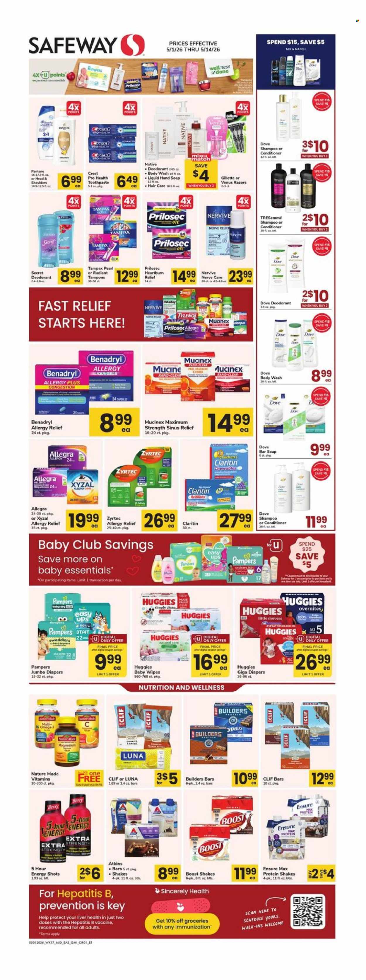 Safeway ad - 05/01/2026 - 05/14/2026. Page 1