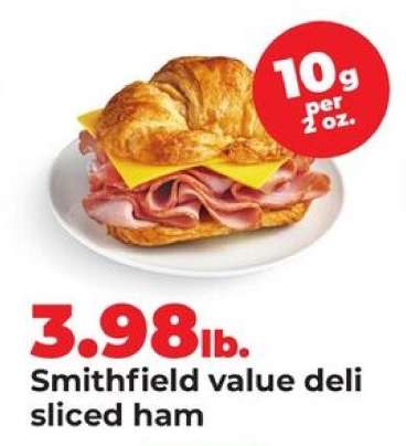 Smithfield value deli sliced ham