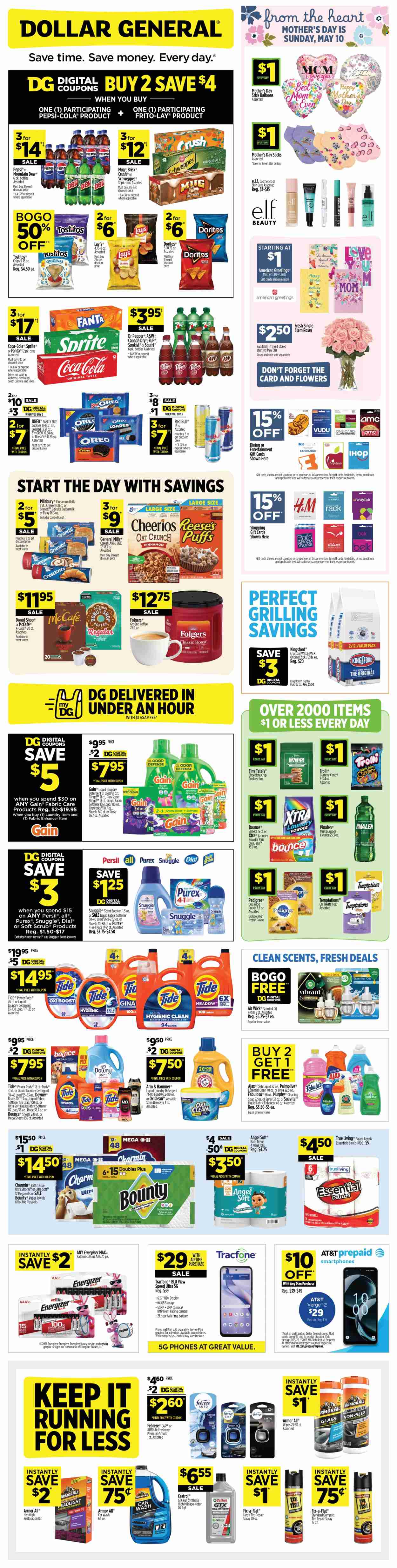 Dollar General ad - 05/03/2026 - 05/09/2026. Page 1