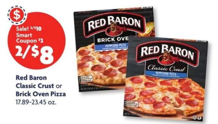Red Baron Classic Crust or Brick Oven Pizza