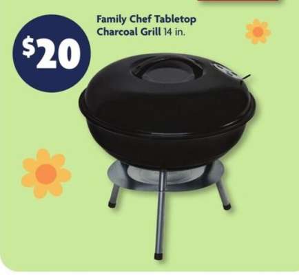 Family Chef Tabletop Charcoal Grill