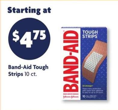 Band-Aid Tough Strips