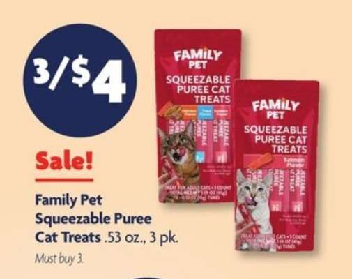 Family Pet Squeezable Puree Cat Treats