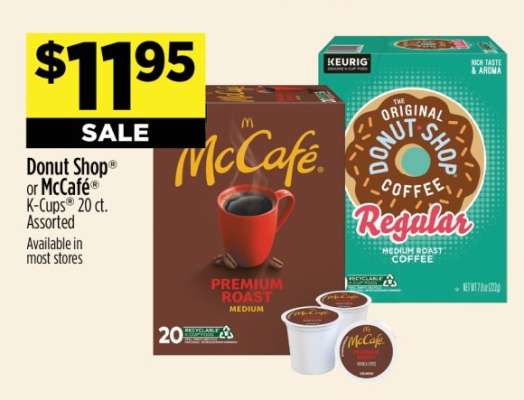 Donut Shop® or McCafé® K-Cups®