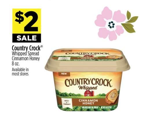 Country Crock Whipped Spread Cinnamon Honey