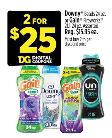 Downy Beads 24 oz. or Gain Fireworks 21.1-24 oz.