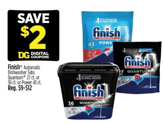 Finish Automatic Dishwasher Tabs
