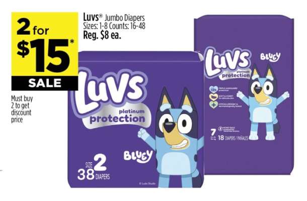Luvs Jumbo Diapers