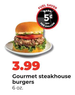 Gourmet steakhouse burgers