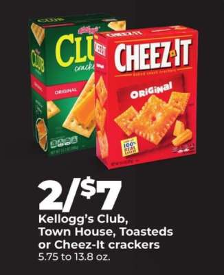 Kellogg's Club, Town House, Toasteds, or Cheez-It Crackers