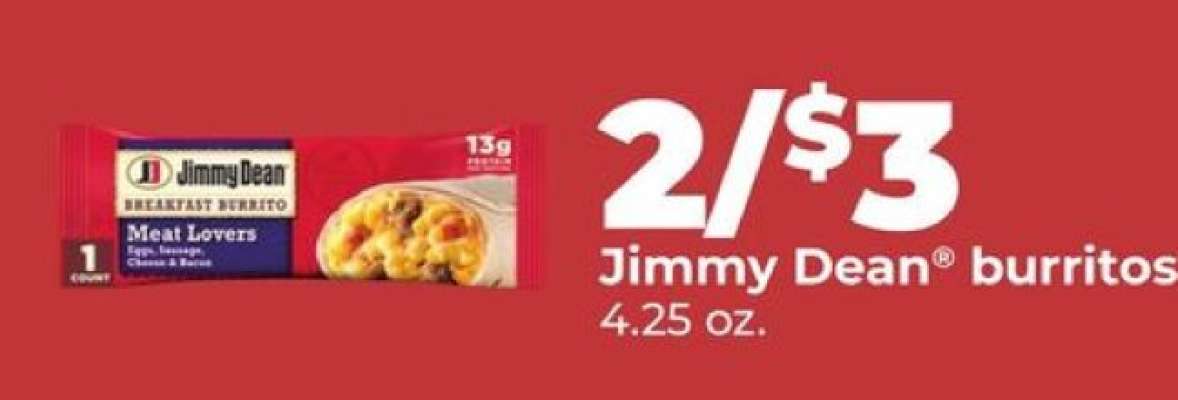 Jimmy Dean burritos