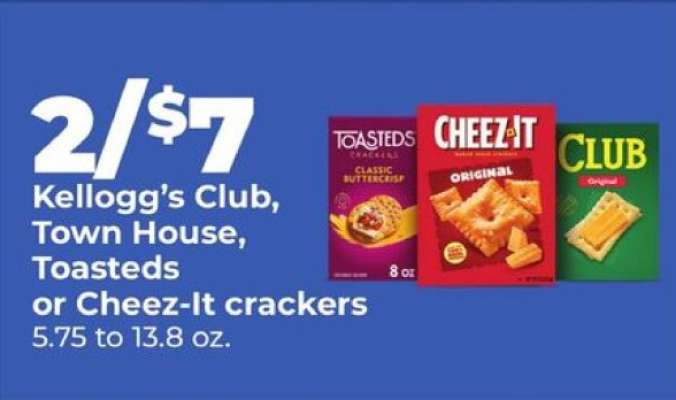Kellogg's Club, Town House, Toasteds, or Cheez-It Crackers