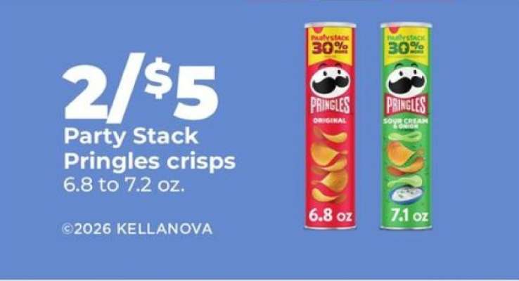 Party Stack Pringles crisps