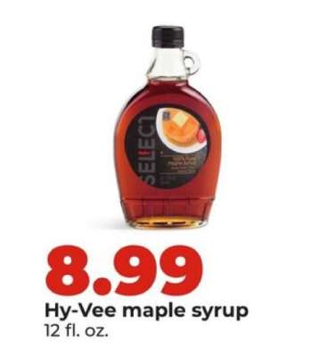 Hy-Vee maple syrup