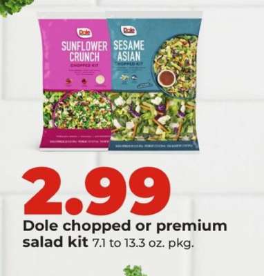 Dole Chopped or Premium Salad Kit