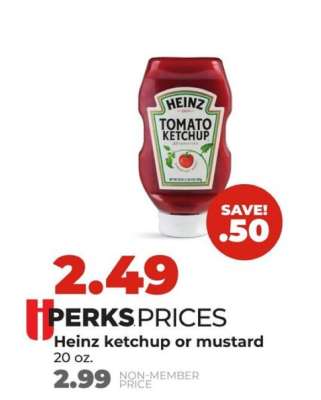 Heinz ketchup or mustard