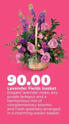 Lavender Fields basket
