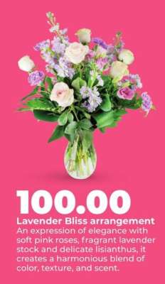 Lavender Bliss arrangement