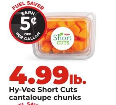 Hy-Vee Short Cuts cantaloupe chunks