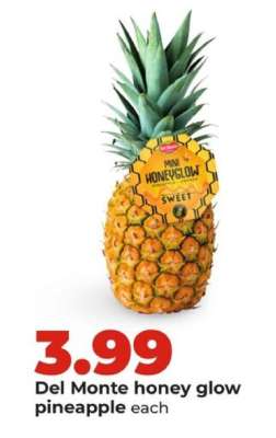 Del Monte honey glow pineapple