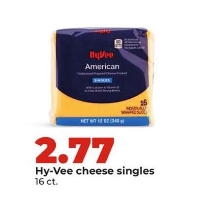 Hy-Vee cheese singles