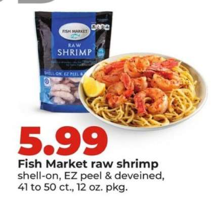 Fish Market Raw Shrimp