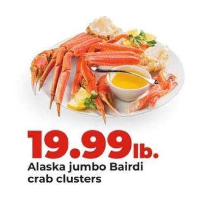 Alaska jumbo Bairdi crab clusters
