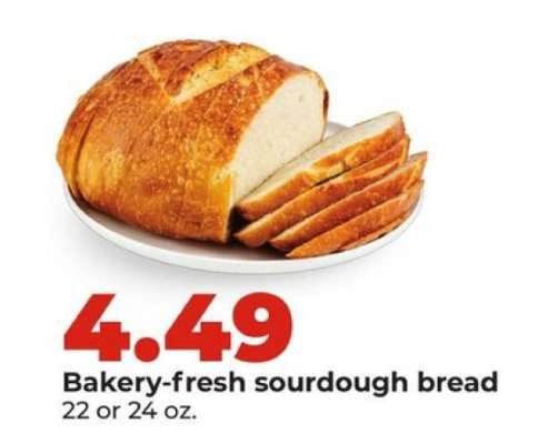 Bakery fresh sourdough bread