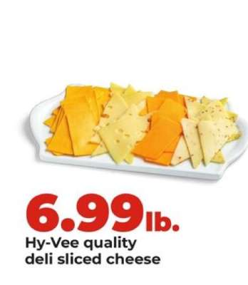 Hy-Vee quality deli sliced cheese