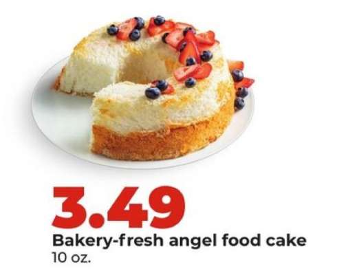 Bakery fresh angel food cake