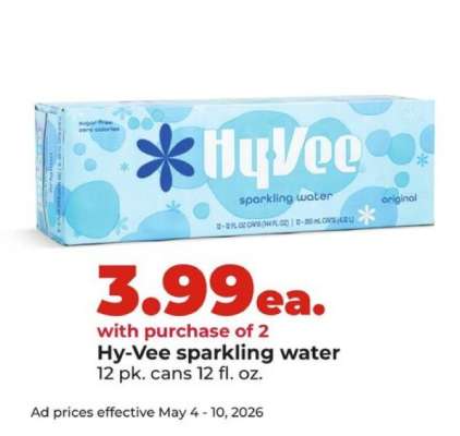 Hy-Vee sparkling water