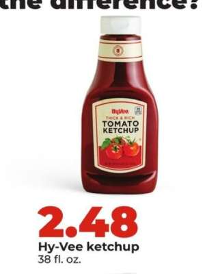 Hy-Vee ketchup