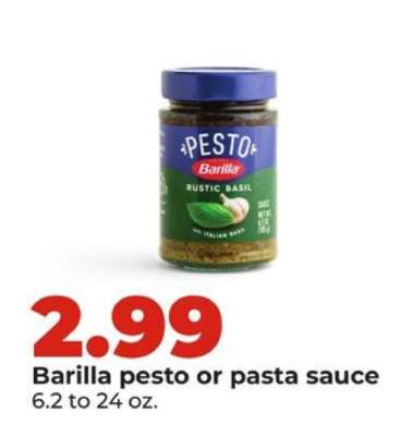 Barilla Pesto or Pasta Sauce
