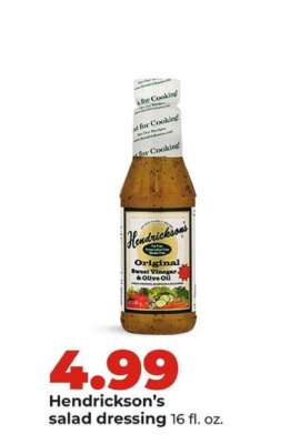 Hendrickson’s salad dressing