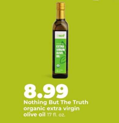 Nothing But The Truth organic extra virgin olive oil