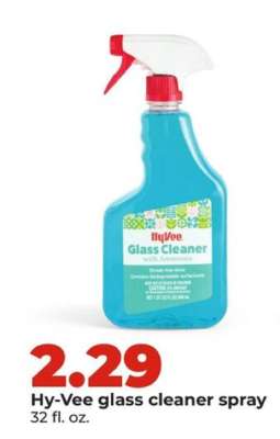 Hy-Vee glass cleaner spray