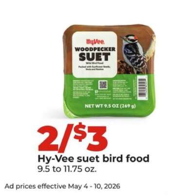 Hy-Vee suet bird food