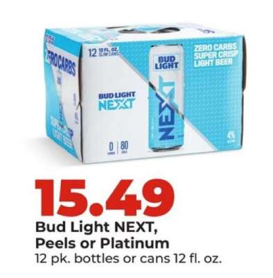 Bud Light NEXT, Peels or Platinum