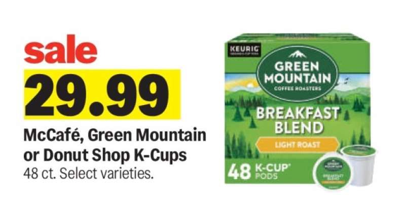 McCafé, Green Mountain or Donut Shop K-Cups