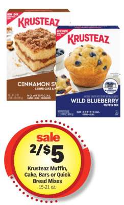 Krusteaz Muffin, Cake, Bars or Quick Bread Mixes