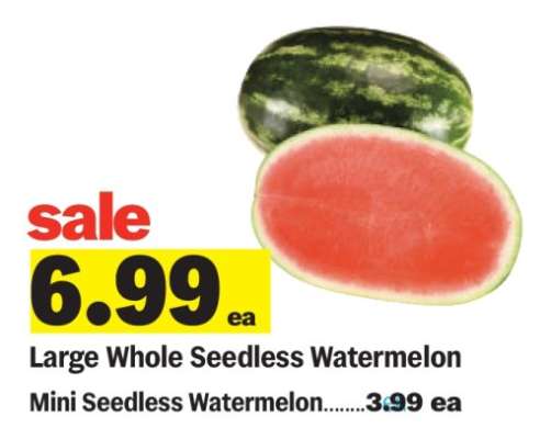 Large Whole Seedless Watermelon