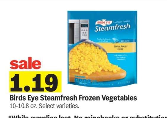 Birds Eye Steamfresh Frozen Vegetables*