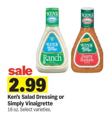 Ken's Salad Dressing or Simply Vinaigrette