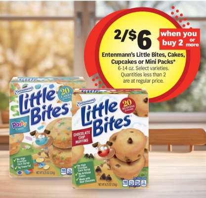 Entenmann’s Little Bites, Cakes, Cupcakes or Mini Packs