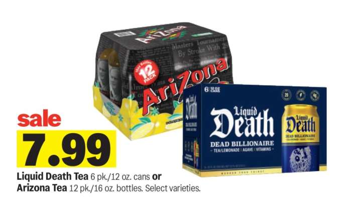 Liquid Death Tea or Arizona Tea