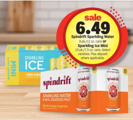 Spindrift Sparkling Water or Sparkling Ice Mini