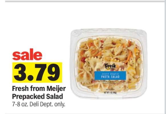 Fresh from Meijer Prepacked Salad