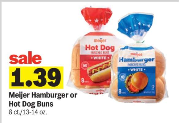 Meijer Hamburger or Hot Dog Buns