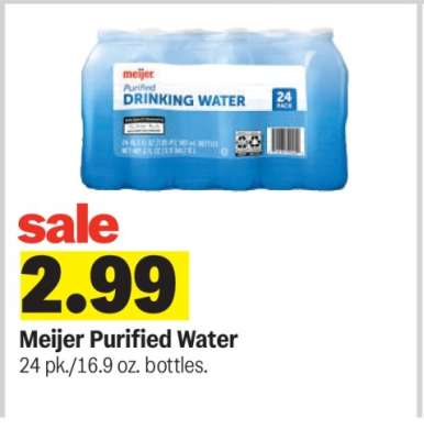 Meijer Purified Water